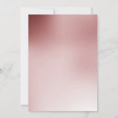 深紅とゴールドの葉のエレガントでクラシックなウェディング 招待状 (裏面)