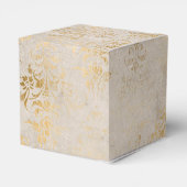 深紅と金のヴィンテージ・ダマスク フェイバーボックス (裏面サイド)