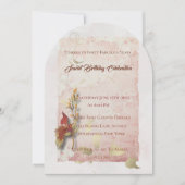 深紅のささやき 40歳の誕生日招待状 招待状 (正面)