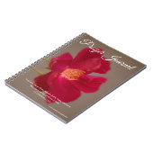 深紅のばら色の祈りの言葉ジャーナル ノートブック (左側)