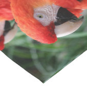 深紅のコンゴウインコ ショートテーブルランナー (コーナー)
