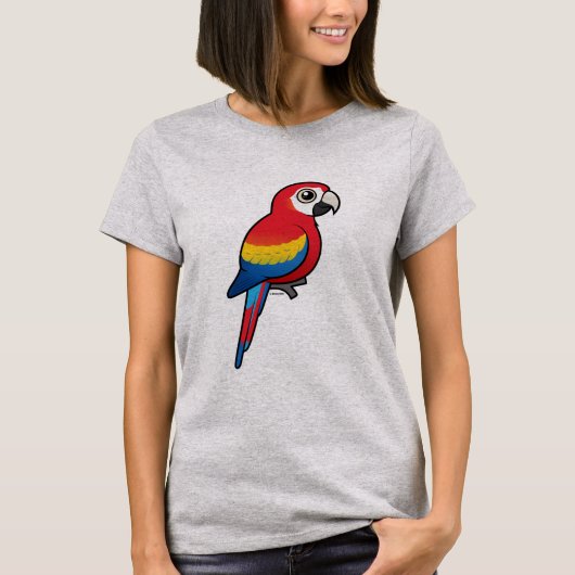 深紅のコンゴウインコ Tシャツ (正面)