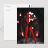 深紅のゴシックフェアリー ポストカード (正面/裏面)