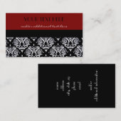 深紅のダマスク織 名刺 (正面/裏面)