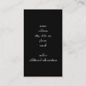 深紅のダマスク織 名刺 (裏面)