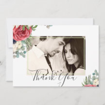 深紅のネイビー フローラル ユーカリ グリーンのウェディング