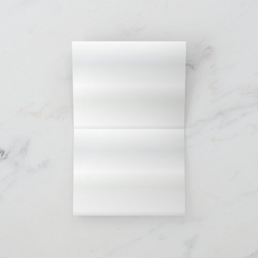 深紅のバラの花のウェディング サンキューカード (内部)