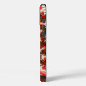 深紅のパルス | 万華鏡の舌の抽象芸術 Case-Mate iPhoneケース (裏面 / 左)
