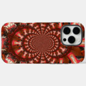 深紅のパルス | 万華鏡の舌の抽象芸術 Case-Mate iPhoneケース (裏面 (横))