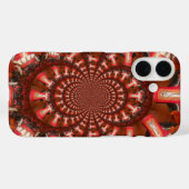 深紅のパルス | 万華鏡の舌の抽象芸術 Case-Mate iPhoneケース (裏面 (横))