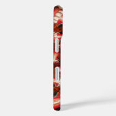 深紅のパルス | 万華鏡の舌の抽象芸術 Case-Mate iPhoneケース (裏面 / 右)