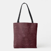深紅のブルゴーニュの花のクリスマス トートバッグ (裏面)