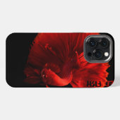 深紅のベタの芸術 iPhone 13 Pro Max カーケース iPhoneケース (裏面横)