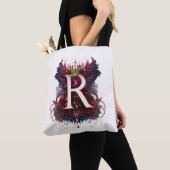 深紅の主権者: 贅沢な中世クイーTシャツ トートバッグ (クローズアップ)