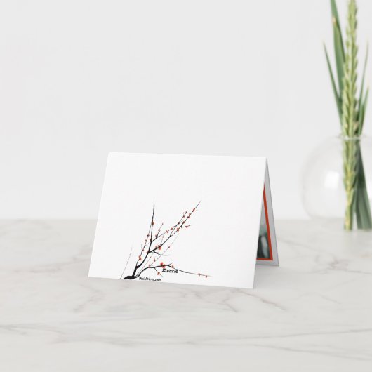 深紅の仲の良い恋人同士のパーソナライズな写真は感謝していしています サンキューカード (裏面)