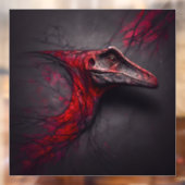 深紅の化石の発掘された窓にしがみつく ウィンドウサイン (シート2)