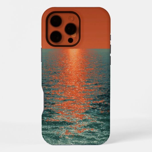 深紅の地平線: 太陽の最後の抱擁 iPhoneケース (裏面)