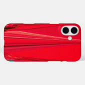 深紅の奥深さ | 美しい赤いテクスチャーの抽象芸術 Case-Mate iPhoneケース (裏面 (横))