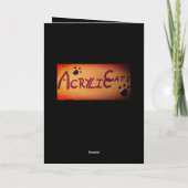 深紅の死神猫 カード (裏面)