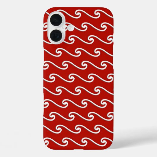 深紅の波模様 Case-Mate iPhoneケース (裏面)