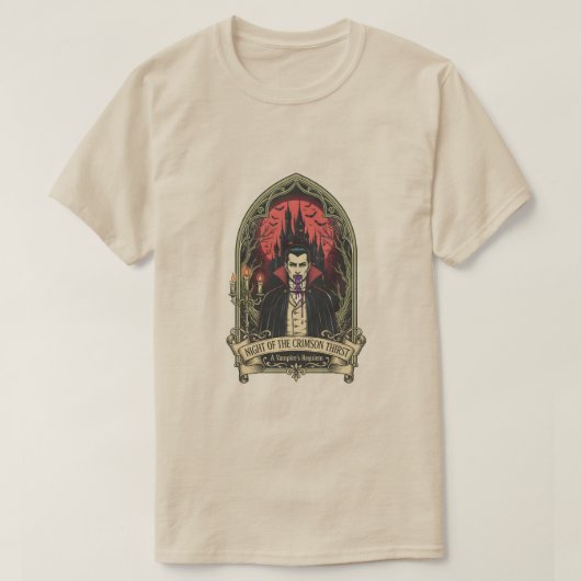 深紅の渇きの夜 Tシャツ (デザイン正面)