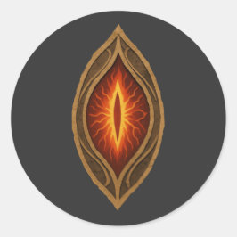 深紅の炎の目 ダークロード ファンタジーエンブレム ラウンドシール