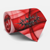 深紅の王冠のタイ ネクタイ (ロール)