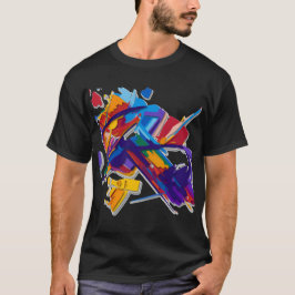 深紅の破砕Tシャツ Tシャツ
