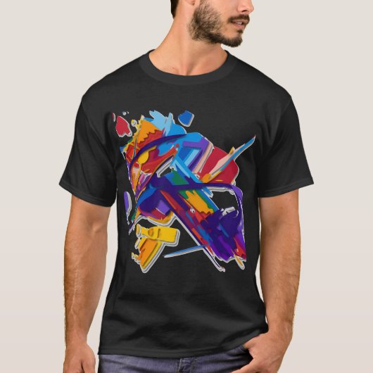 深紅の破砕Tシャツ Tシャツ (正面)
