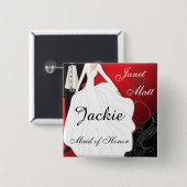 深紅の結婚披露宴 缶バッジ (正面&裏面)