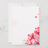 深紅の花 招待状 (裏面)