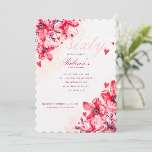 深紅の花 招待状 (スタンド正面)