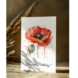 深紅の華咲く、カスタム ポストカード