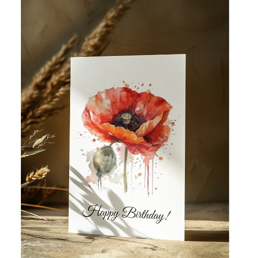 深紅の華咲く、カスタム ポストカード