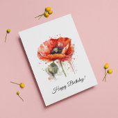 深紅の華咲く、カスタム ポストカード