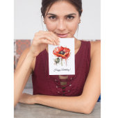 深紅の華咲く、カスタム ポストカード