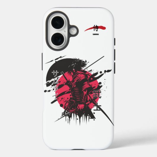 深紅の誉れ: サムライ・ウォリアー Case-Mate iPhoneケース (裏面)