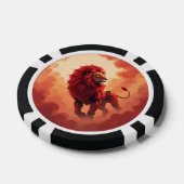 深紅の輝き - 灼熱の運命の獅子 ポーカーチップ (シングル)