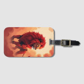 深紅の輝き - 灼熱の運命の獅子 ラゲッジタグ (正面横)