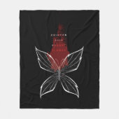 深紅の雨がフラワーフアチェンを求めた フリースブランケット (正面)