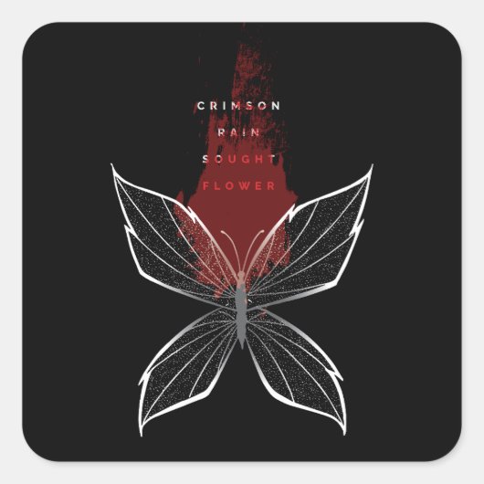 深紅の雨が花を求めた(eng) スクエアシール (正面)