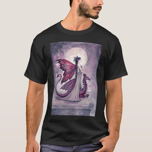 深紅の黄昏の妖精のドラゴンTシャツ Tシャツ (正面)