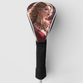 深紅を着るのはセクシーな行動の表れだ。ポーズ ゴルフヘッドカバー