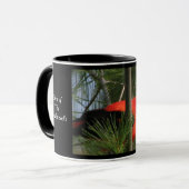 深紅フウキンチョウ族のマグ マグカップ (正面左)