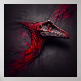 深紅化石の発掘 – AI Genius ポスター