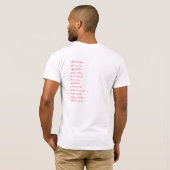 深紅手紙 Tシャツ (裏面フル)