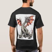 深紅翼ドレイクの怒り Tシャツ (裏面)