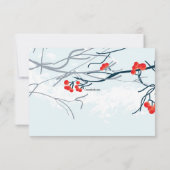 深紅胸の鳥たち　大切な日を前にして 招待状 (裏面)