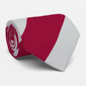 深紅色および灰色の斜めストライプのなタイ ネクタイ (ロール)