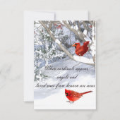 深紅色からの天国 カード (正面)